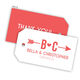 Initial Arrow Heart Hanging Gift Tags with Organza Bags Image 9 of 11